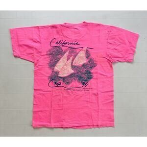 Vintage 90s California Yacht Club Cup Single Stitch T-Shirt L